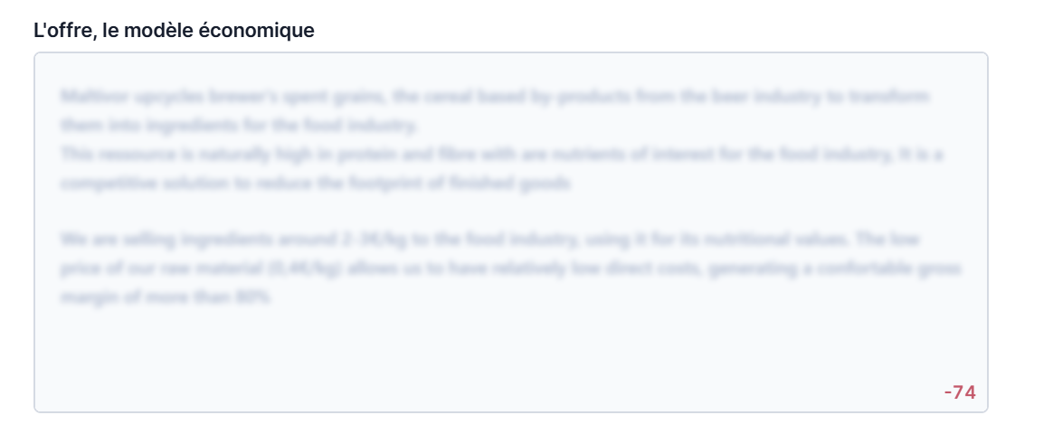 Offre et modèle économique Offre et modèle économique